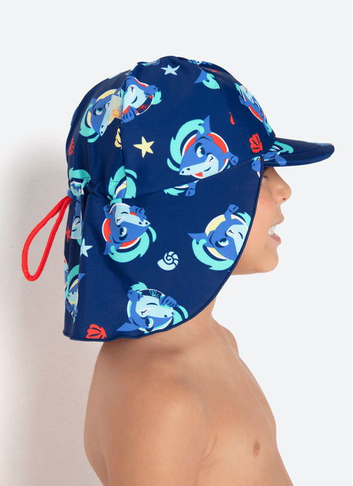 Chapéu Menino Estampado Tubarão Aloha