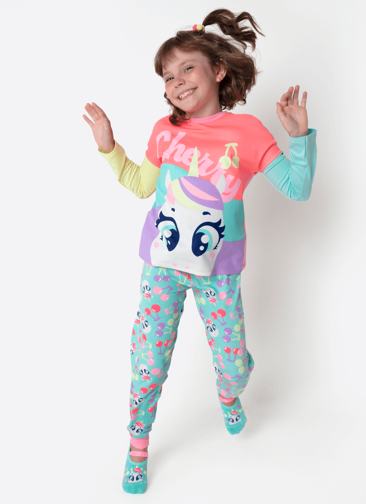 Pijama-Manga-Longa-Viscolycra-Estampado-Menina-Unicornio-Cherry