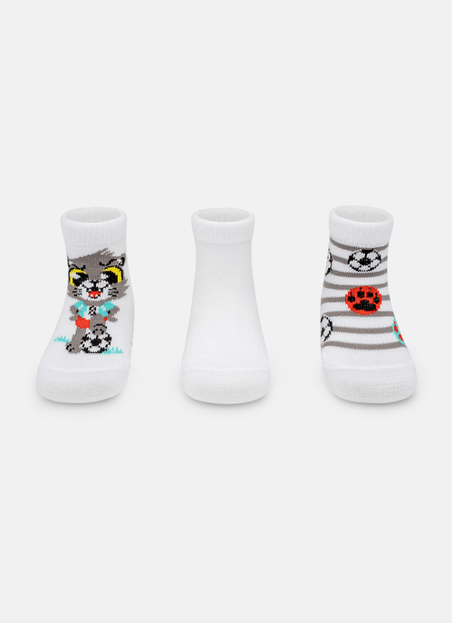 Kit com 3 meias Bebê Lobo