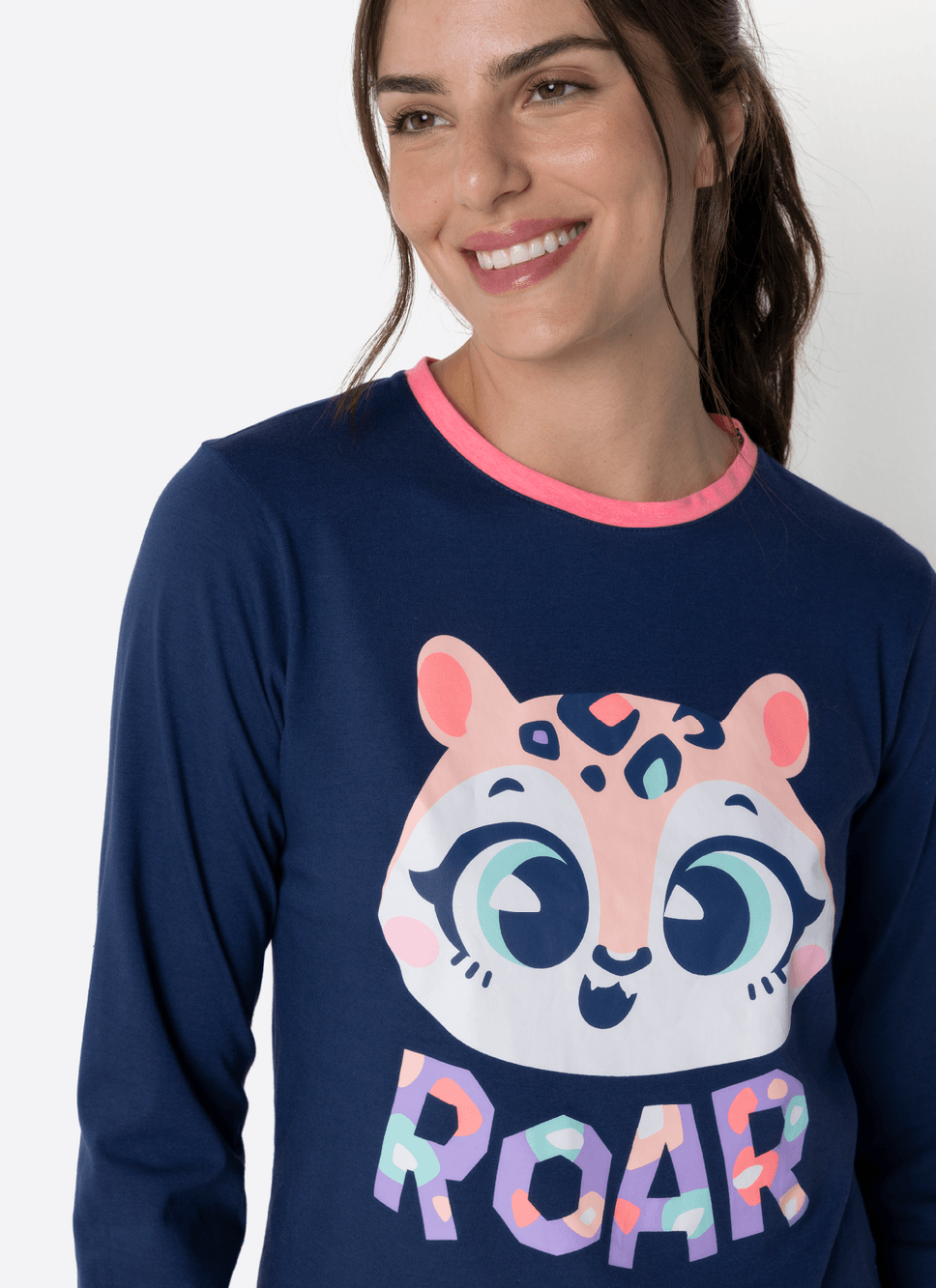 Pijama-Manga-Longa-Algodao-Feminino-Onca