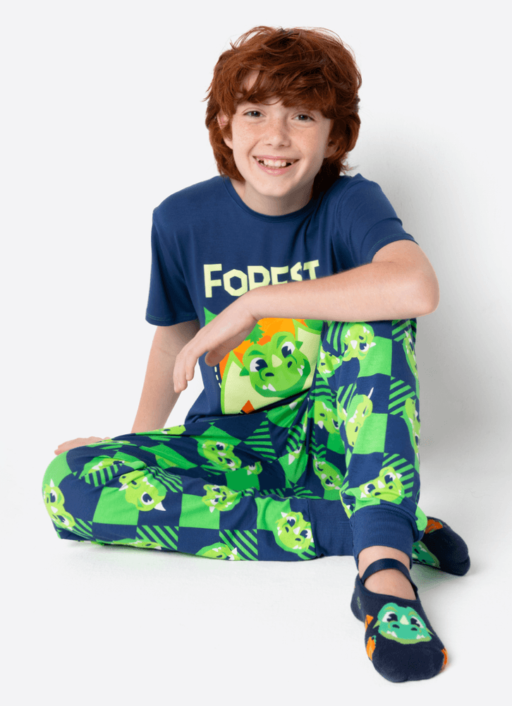 Pijama-Manga-Curta-Menino-Teen-Dragao-Camping
