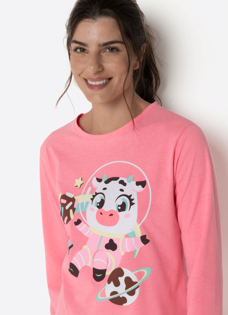 Pijama-Manga-Longa-Algodao-Feminino-Vaca-Chocolate