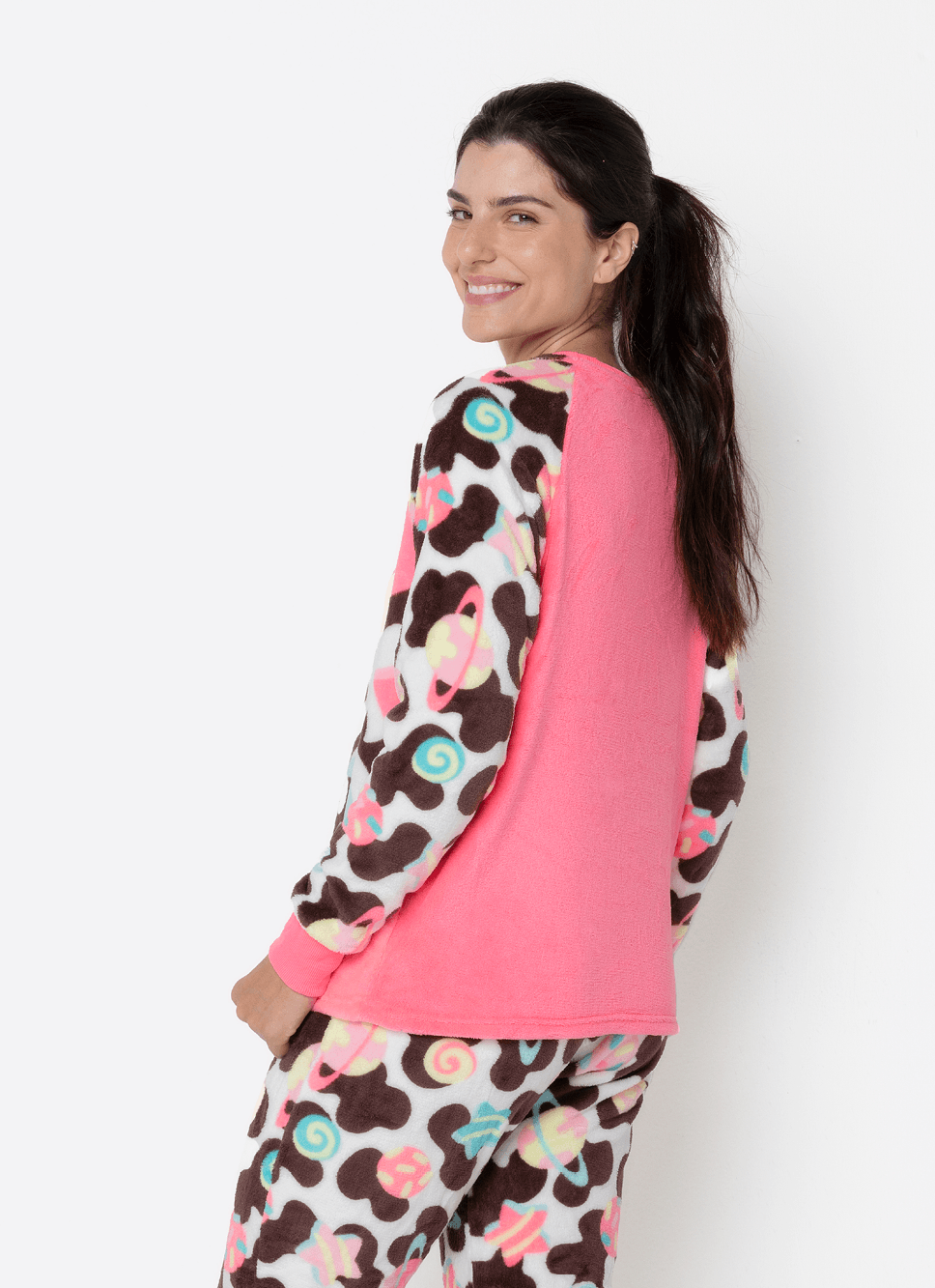 Pijama-Manga-Longa-Soft-Feminino-Vaca-Chocolate