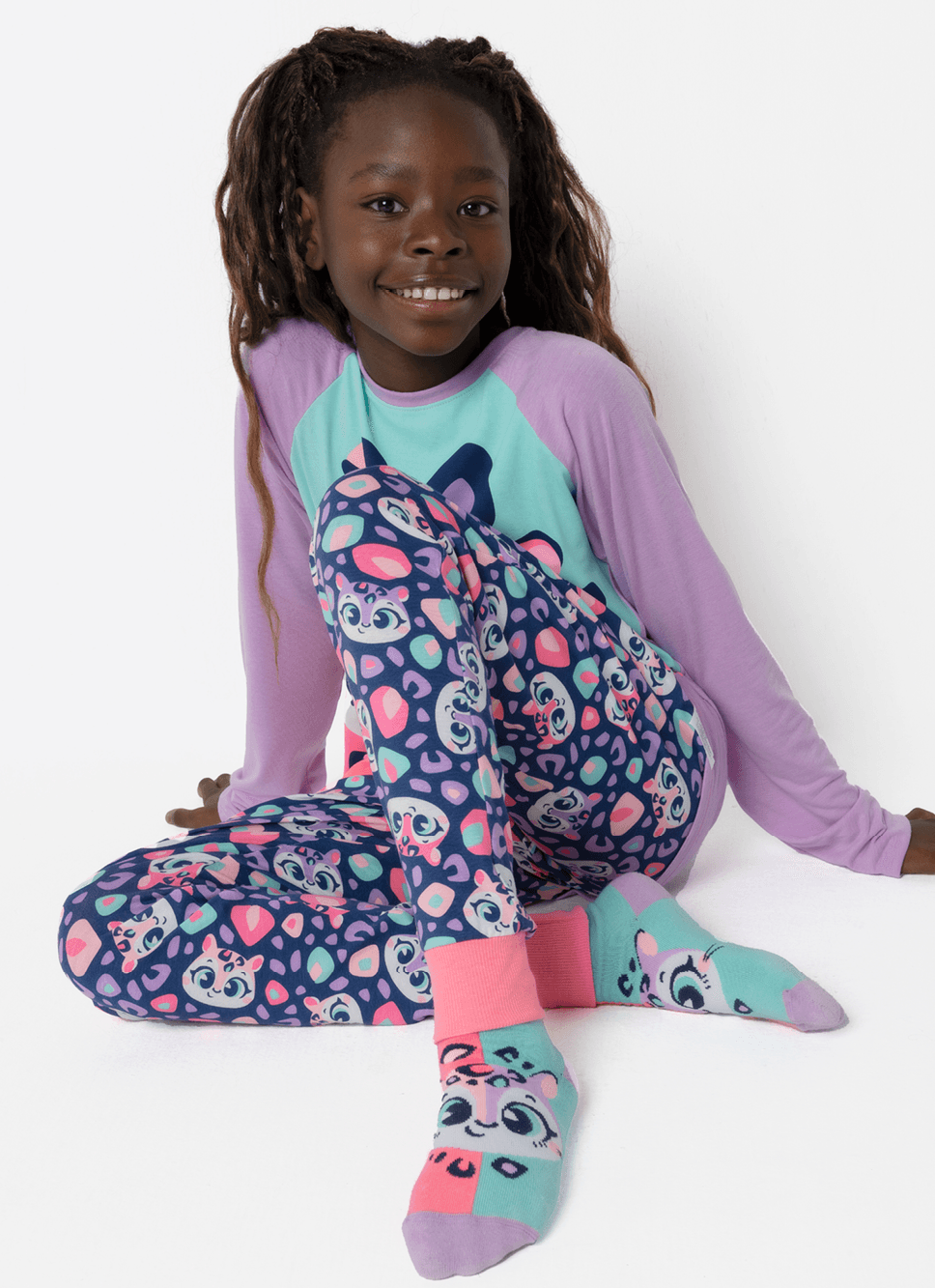 Pijama-Manga-Longa-Menina-Teen-Onca