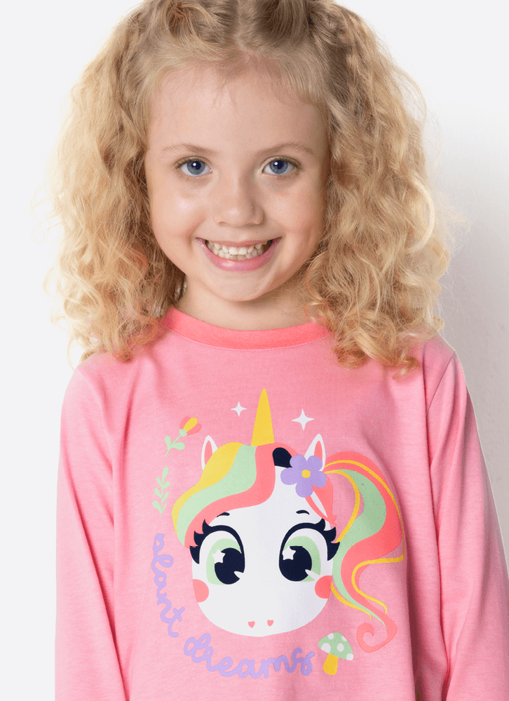 Pijama-Manga-Longa-Algodao-Menina-Unicornio-Encantado