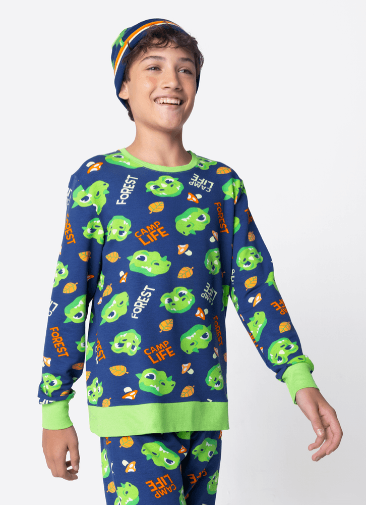 Pijama-Manga-Longa-Ultra-Visco-Menino-Teen-Dragao-Camping