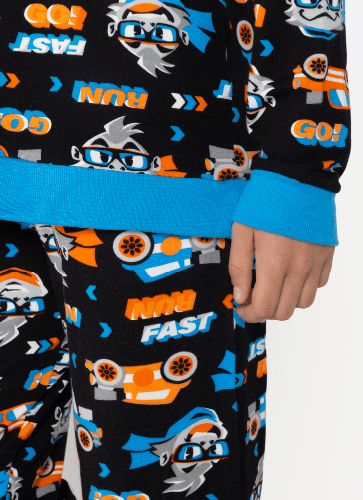 Pijama-Manga-Longa-Ultra-Visco-Menino-Teen-Gorila-Racing