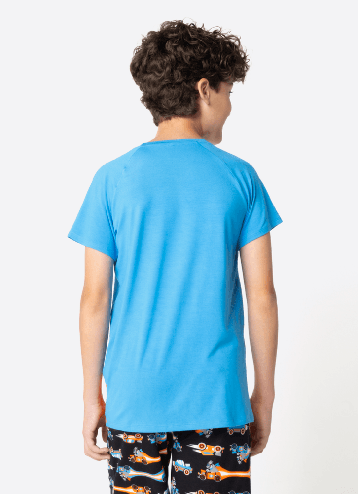 Pijama-Manga-Curta-Menino-Teen-Gorila-Racing
