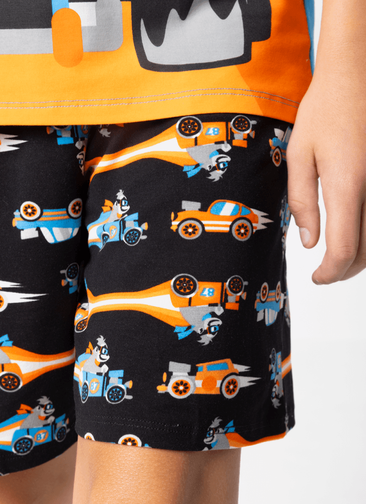 Pijama-Manga-Curta-Menino-Teen-Gorila-Racing