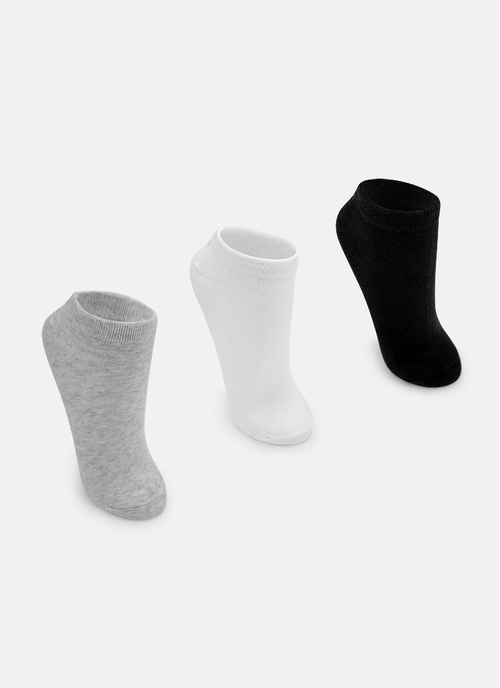 Kit com 3 Meias Unissex Lisas