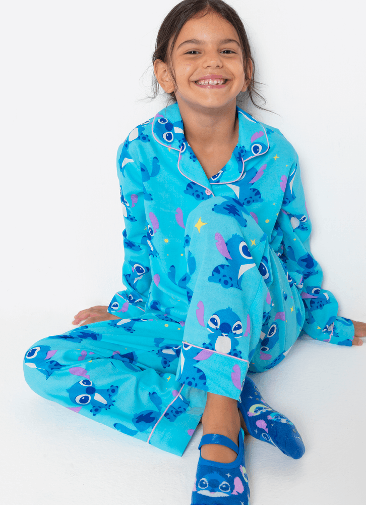 Pijama-Manga-Longa-Viscose-Menina-Stitch