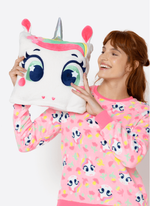 Manta Com Capuz Soft Unicórnio