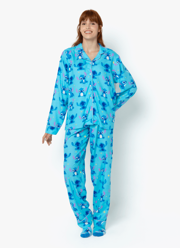 Pijama-Manga-Longa-Viscose-Feminino-Stitch