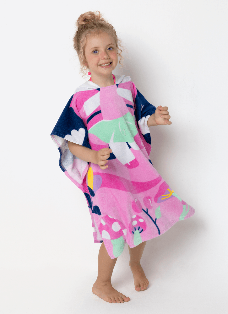 Poncho-De-Praia-Menina-Unicornio-Encantado