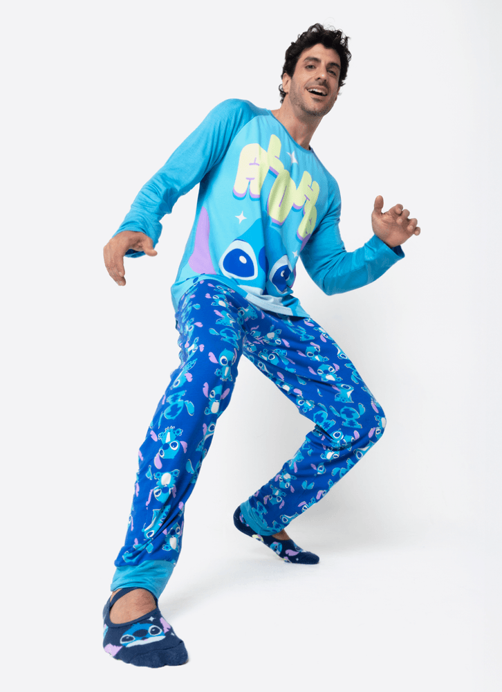 Pijama-Manga-Longa-Viscolycra-Masculino-Stitch