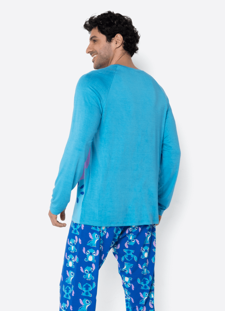 Pijama-Manga-Longa-Viscolycra-Masculino-Stitch