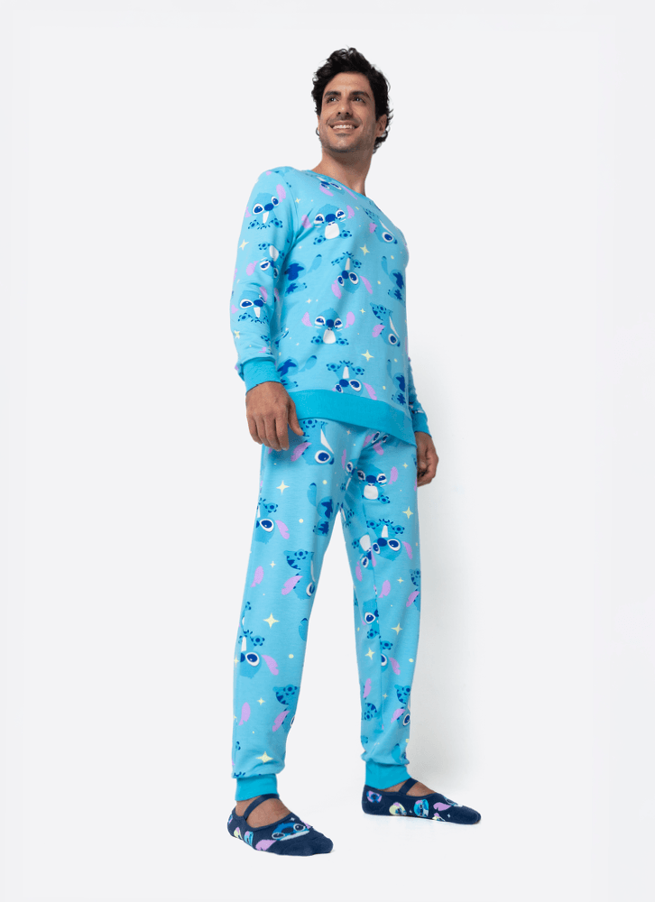 Pijama-Manga-Longa-Ultra-Visco-Masculino-Stitch