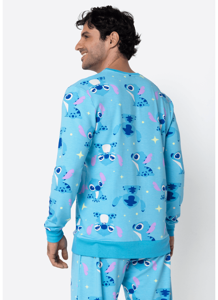 Pijama-Manga-Longa-Ultra-Visco-Masculino-Stitch