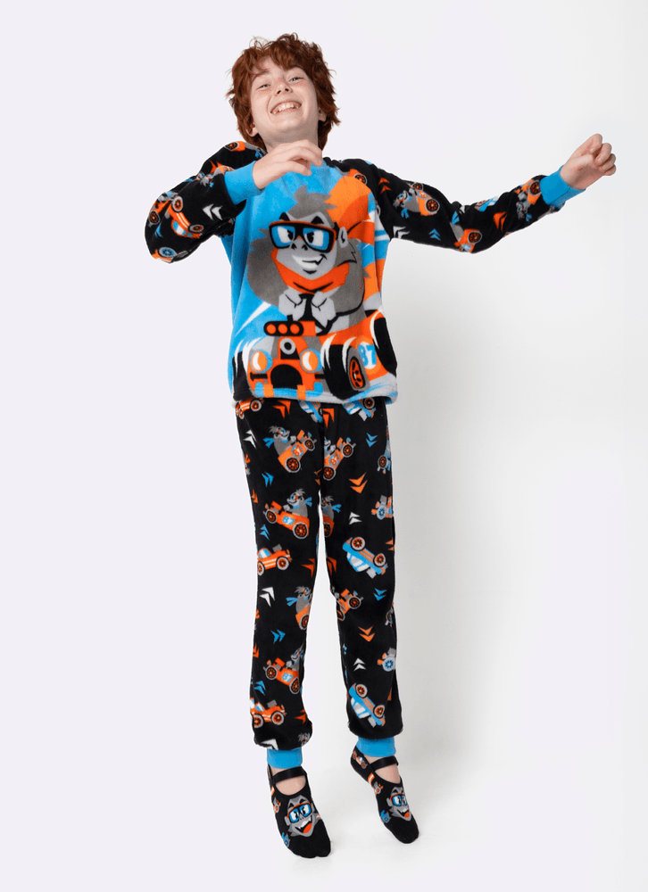 Pijama-Manga-Longa-Soft-Menino-Teen-Gorila-Racing