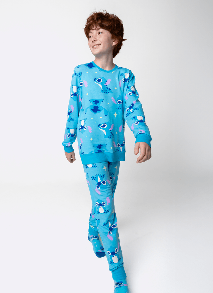 Pijama-Manga-Longa-Ultra-Visco-Menino-Teen-Stitch