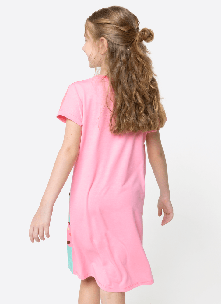 Camisola-Manga-Curta-Viscolycra-Menina-Teen-Vaca-Chocolate