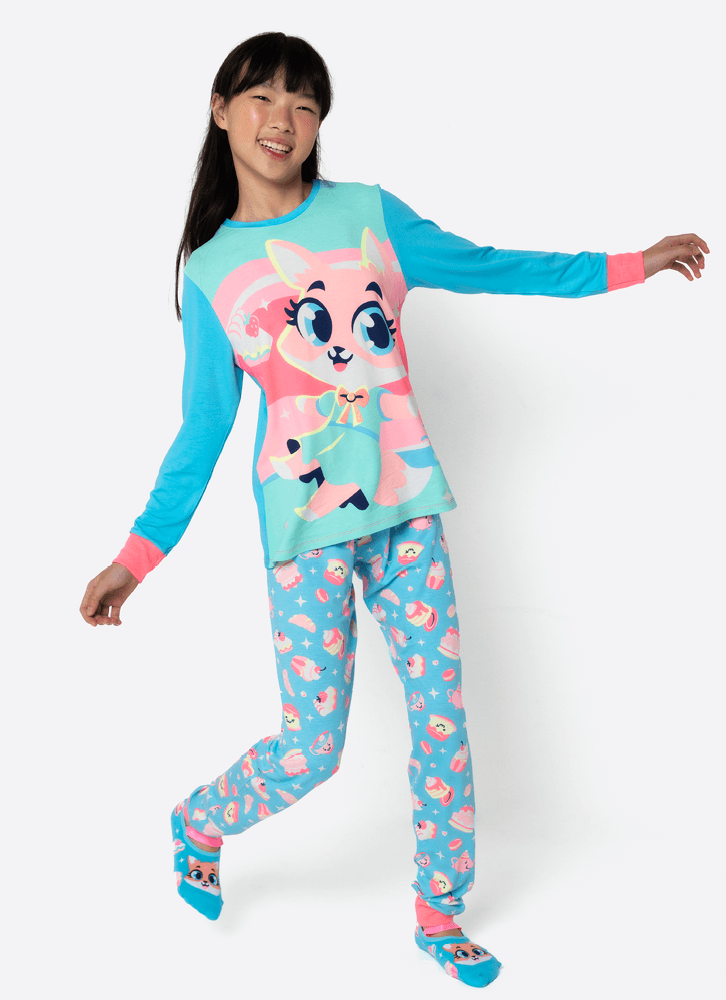 Pijama-Manga-Longa-Viscolycra-Menina-Teen-Raposa-Confeiteira