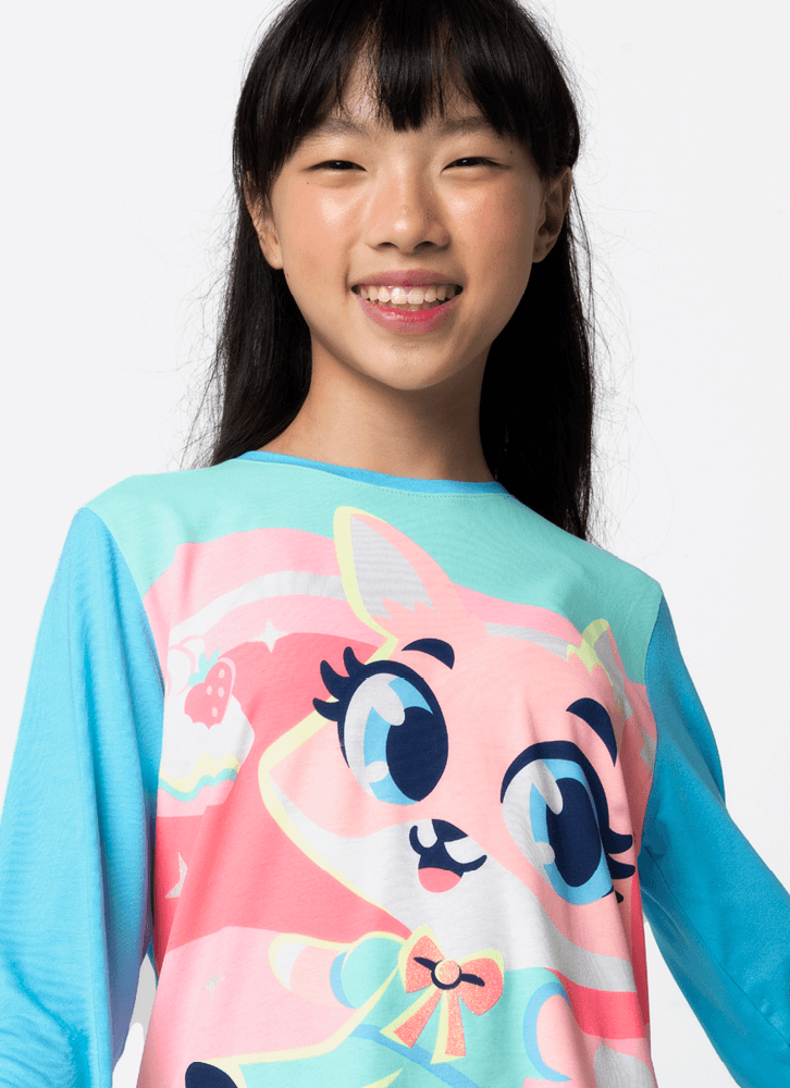 Pijama-Manga-Longa-Viscolycra-Menina-Teen-Raposa-Confeiteira