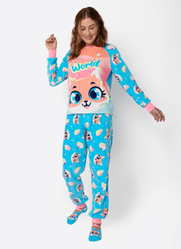 Pijama-Manga-Longa-Soft-Feminino-Raposa-Confeiteira