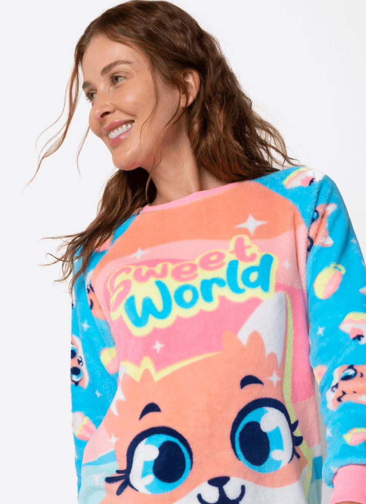 Pijama-Manga-Longa-Soft-Feminino-Raposa-Confeiteira