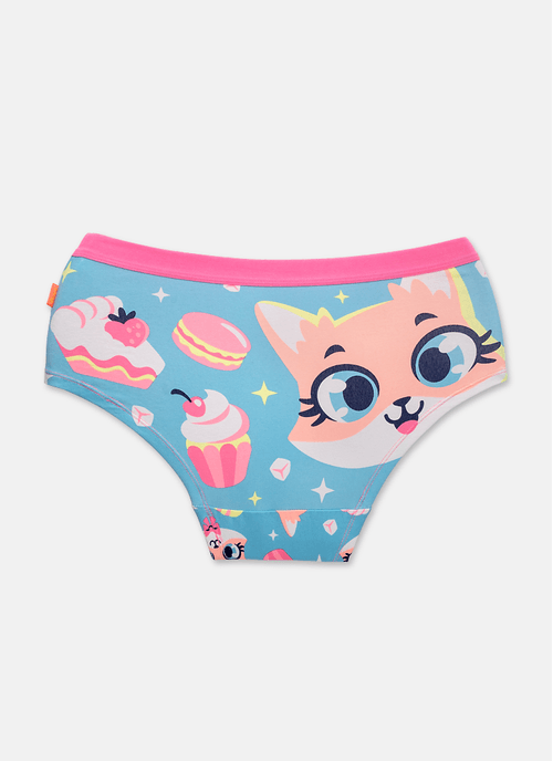 Calcinha Caleçon Algodão Feminina Raposa Confeiteira