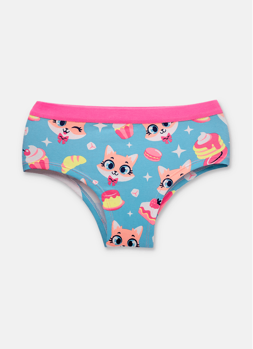 Calcinha Caleçon Menina Teen Raposa Confeiteira