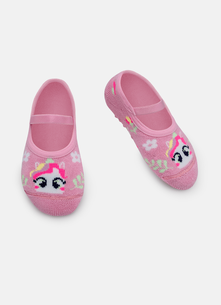 Meia-Sapatilha-Antiderrapante-Bebe-Menina-Unicornio-Encantado
