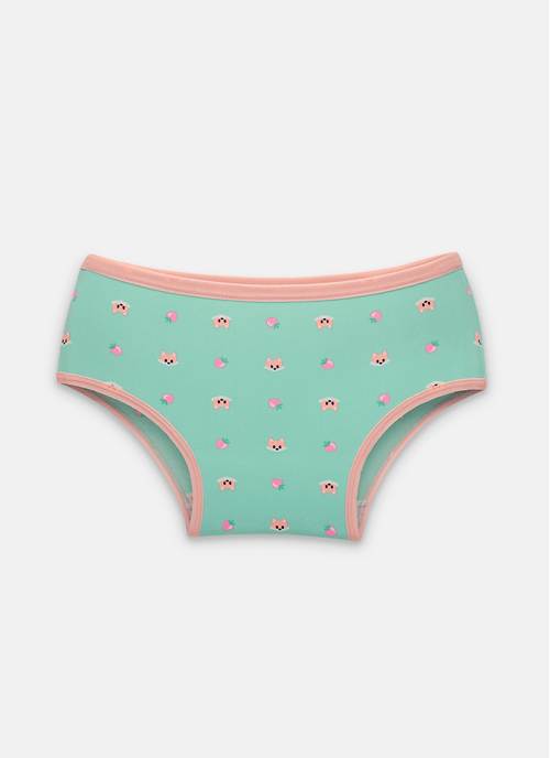 Calcinha Boneca Microfibra Menina Teen Raposa Confeiteira