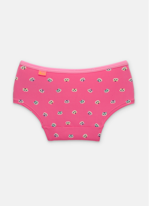 Calcinha Caleçon Microfibra Menina Teen Onça