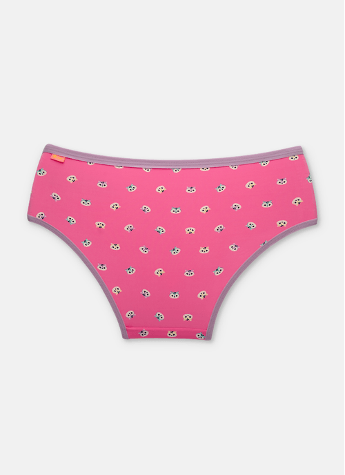 Calcinha Boneca Microfibra Feminina Onça