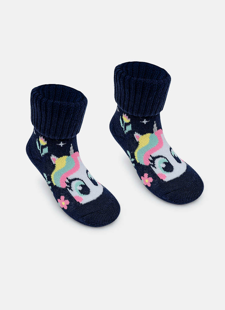 Meia-Botinha-Antiderrapante-Bebe-Menina-Unicornio-Encantado