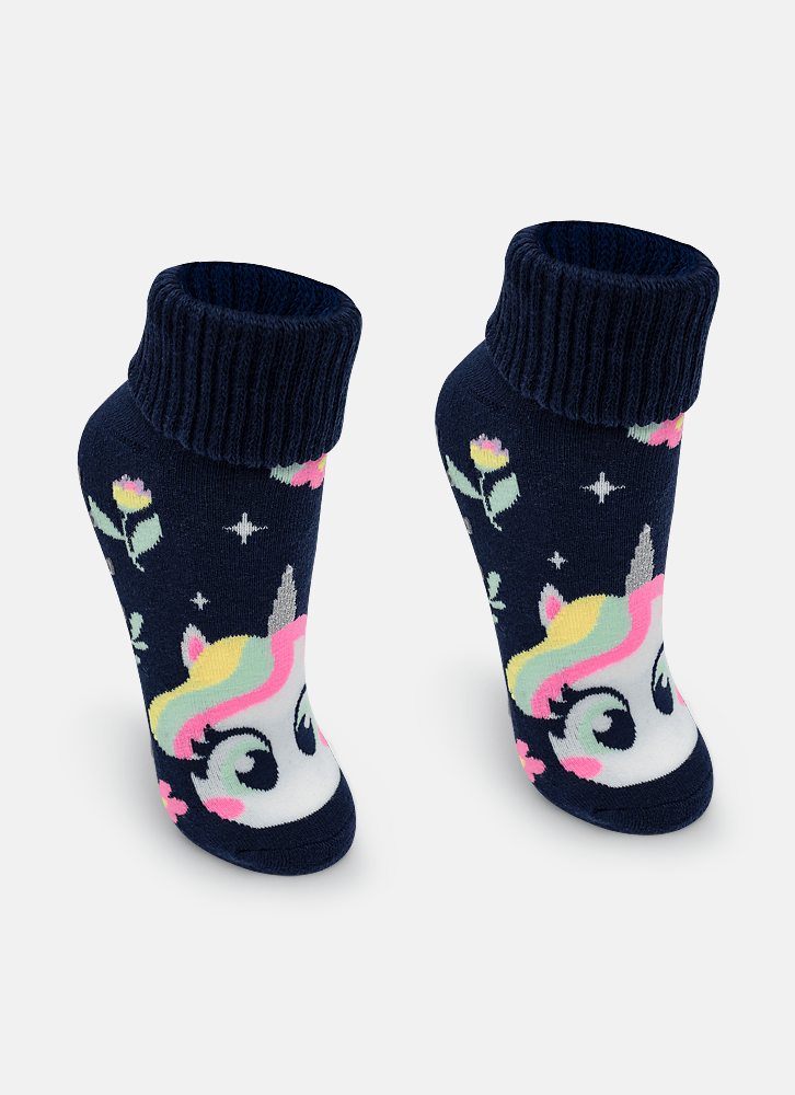 Meia-Botinha-Antiderrapante-Feminina-Unicornio-Encantado
