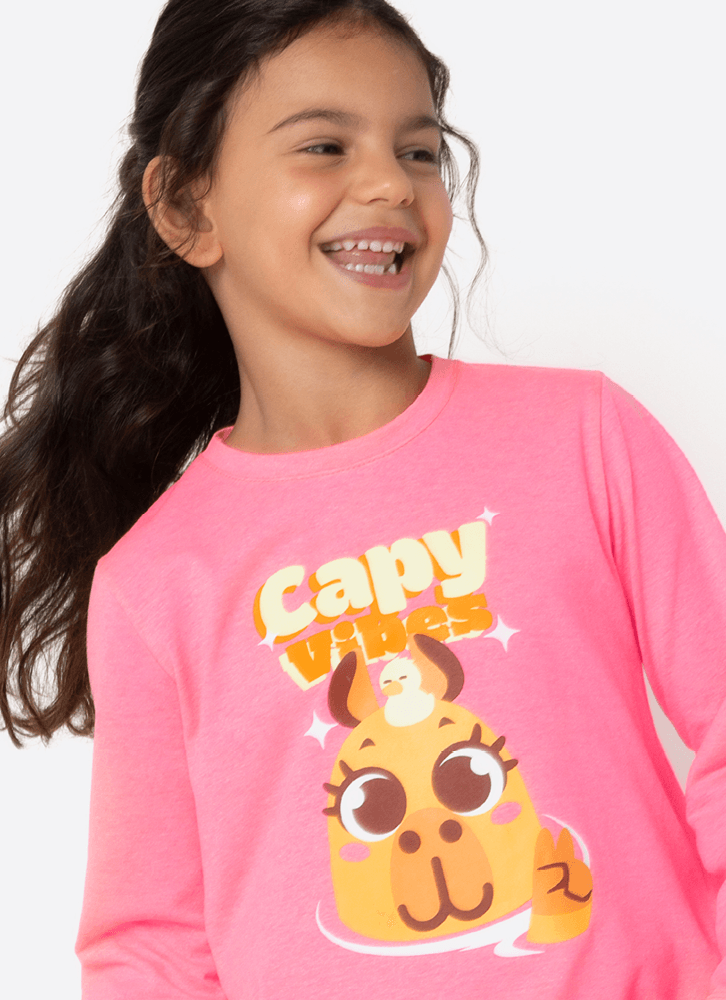 Pijama-Manga-Longa-Algodao-Menina-Capivara-Vibes