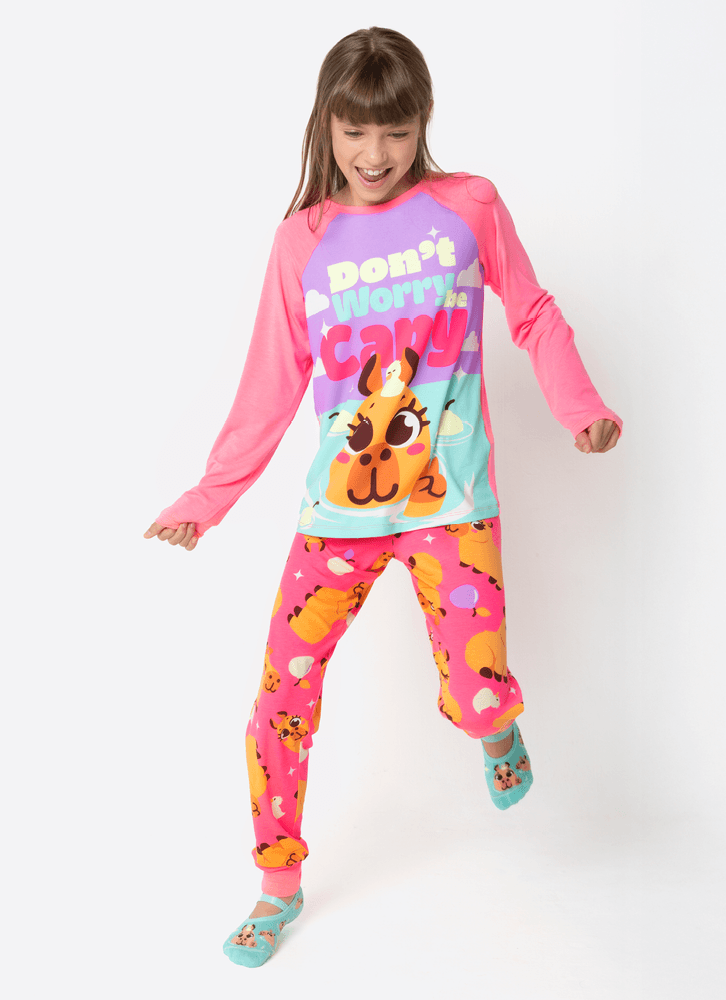 Pijama-Manga-Longa-Viscolycra-Menina-Teen-Capivara-Vibes