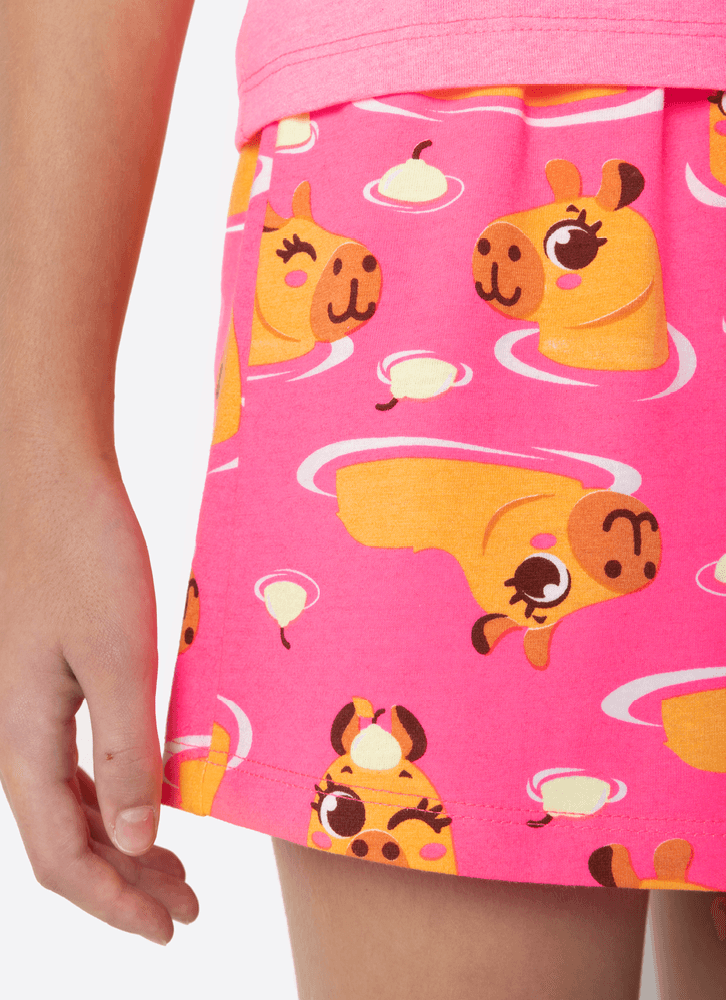 Pijama-Manga-Curta-Algodao-Menina-Teen-Capivara-Vibes
