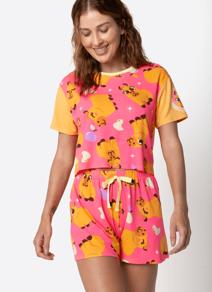 Pijama-Curto-Pijama-Manga-Curta-Viscolycra-Feminino