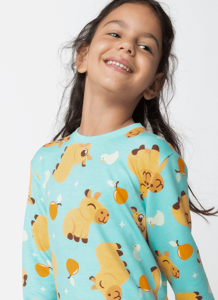 Pijama-Manga-Longa-Viscolycra-Unissex-Capivara-Vibes