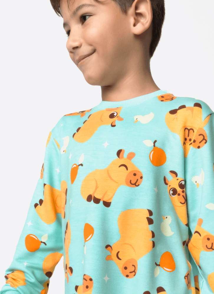 Pijama-Manga-Longa-Viscolycra-Unissex-Capivara-Vibes