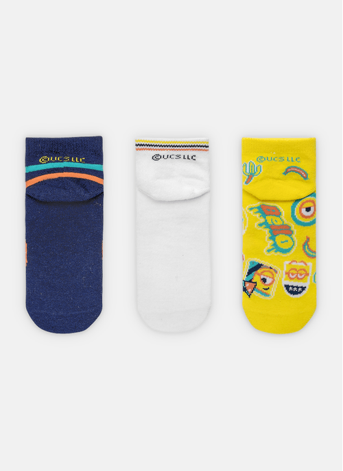 Kit com 3 meias Unissex Minions
