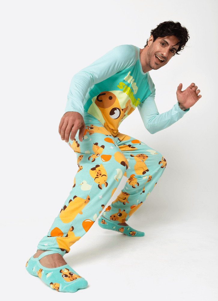 Pijama-Manga-Longa-Viscolycra-Masculino-Capivara-Vibes
