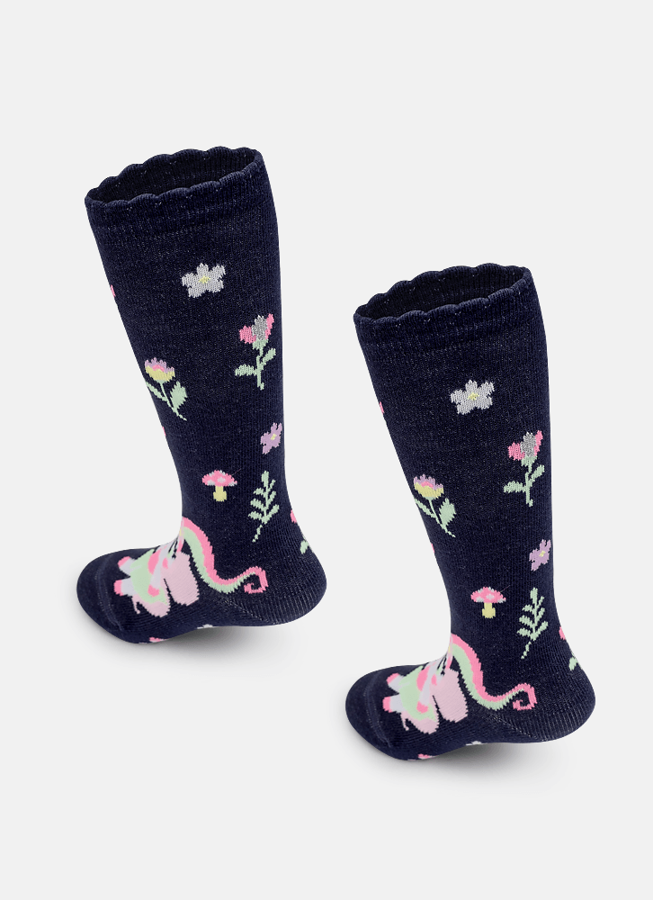 Meia-Cano-3-4-Bebe-Menina-Unicornio-Encantado
