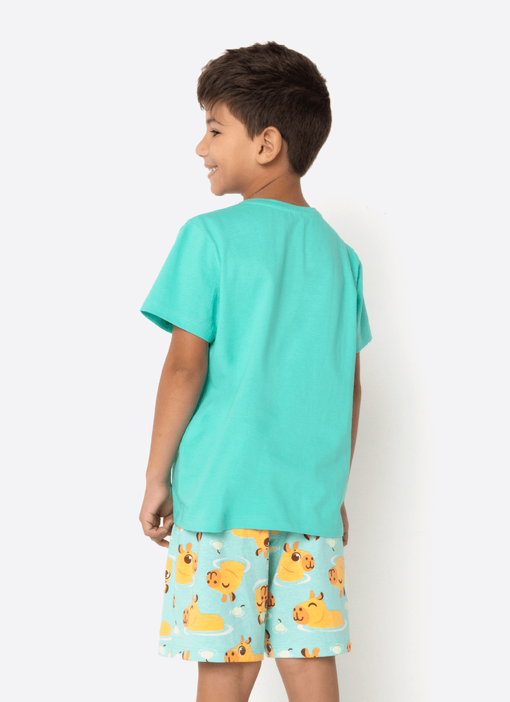 Pijama-Manga-Curta-Algodao-Menino-Capivara-Vibes