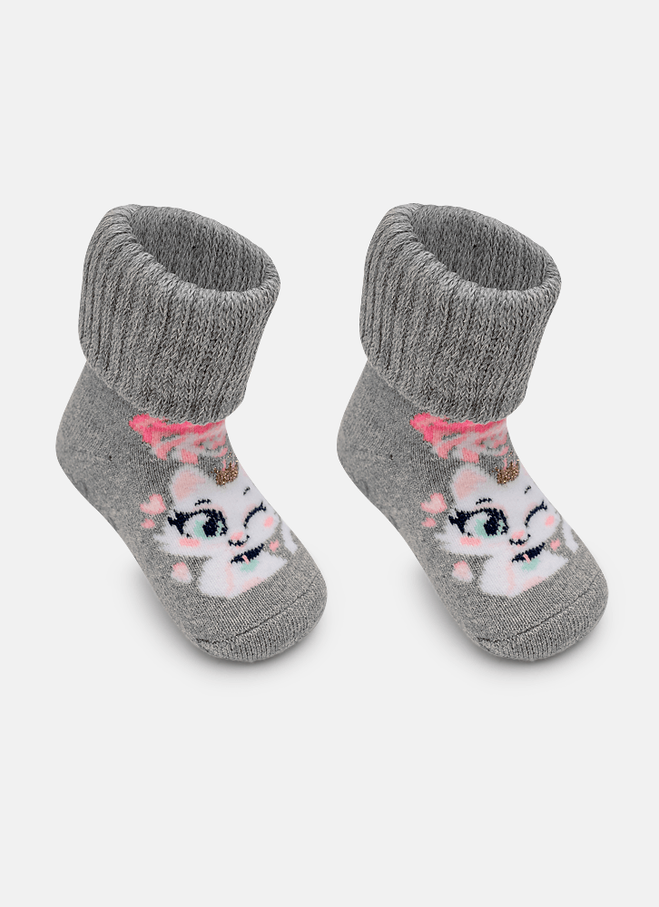 Meia-Botinha-Antiderrapante-Bebe-Menina-Gata