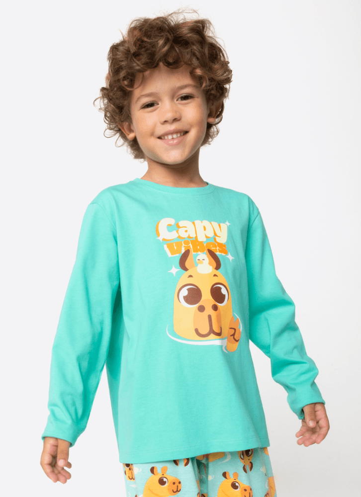 Pijama-Manga-Longa-Algodao-Menino-Capivara-Vibes