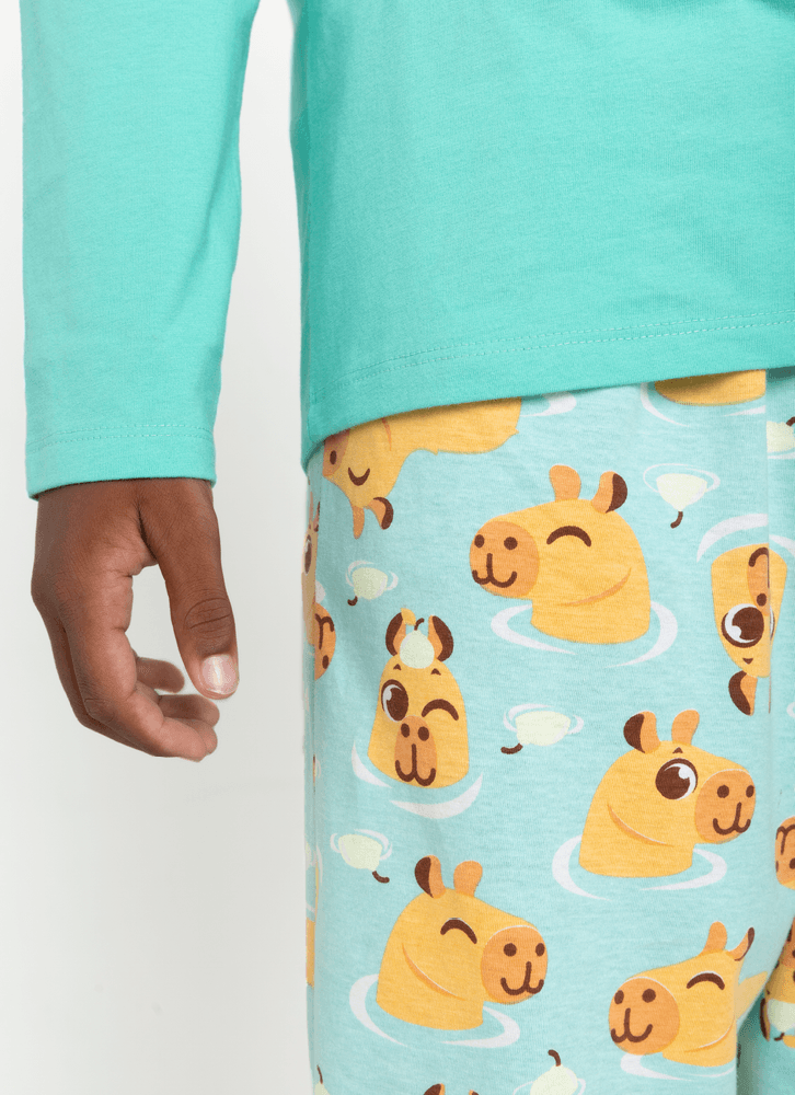 Pijama-Manga-Longa-Algodao-Menino-Teen-Capivara-Vibes